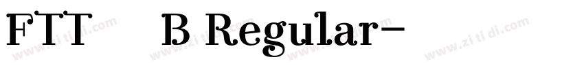 FTT スーラ B Regular字体转换